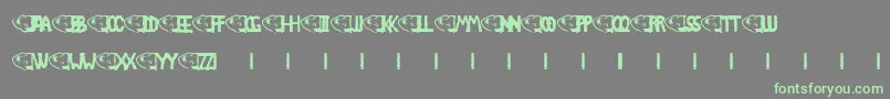 Chlod Font – Green Fonts on Gray Background