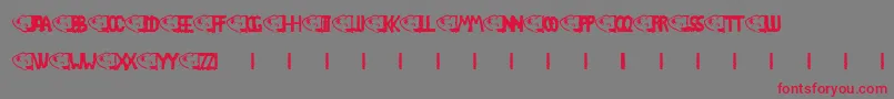 Chlod Font – Red Fonts on Gray Background