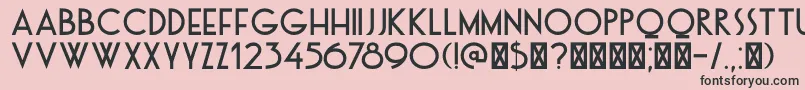 DkOtago Font – Black Fonts on Pink Background