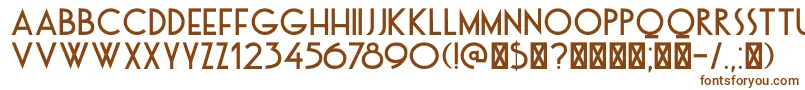 DkOtago Font – Brown Fonts on White Background