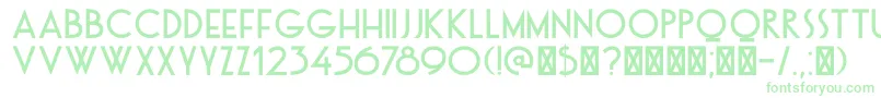 DkOtago Font – Green Fonts on White Background