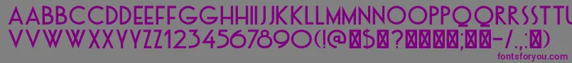 DkOtago Font – Purple Fonts on Gray Background