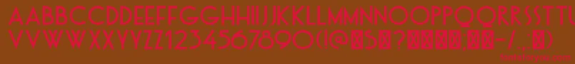 DkOtago Font – Red Fonts on Brown Background