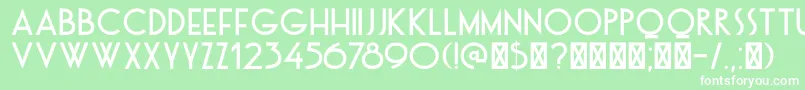 DkOtago Font – White Fonts on Green Background