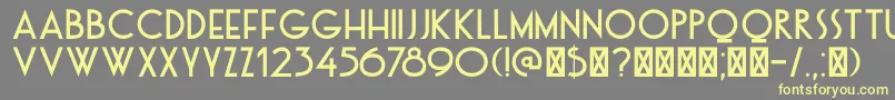 DkOtago Font – Yellow Fonts on Gray Background