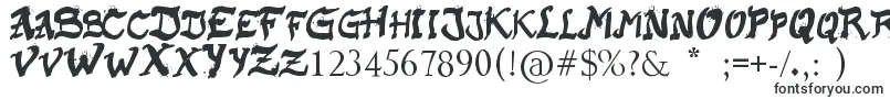Шрифт RaslaniKaplash – очень широкие шрифты