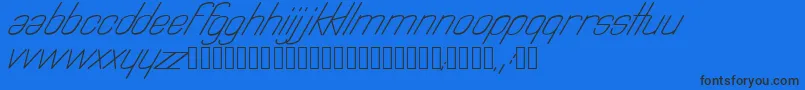 Astralia Font – Black Fonts on Blue Background