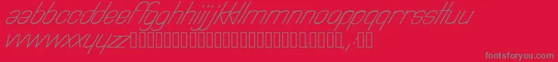 Astralia Font – Gray Fonts on Red Background