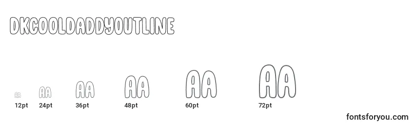 DkCoolDaddyOutline Font Sizes