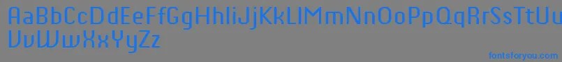 フォントChiqReducedRegular – 灰色の背景に青い文字
