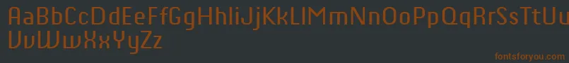 ChiqReducedRegular Font – Brown Fonts on Black Background