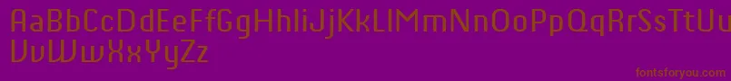 ChiqReducedRegular Font – Brown Fonts on Purple Background