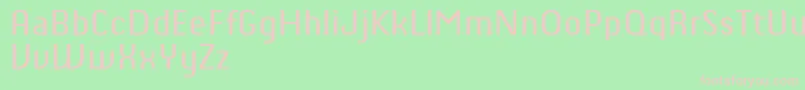 ChiqReducedRegular Font – Pink Fonts on Green Background