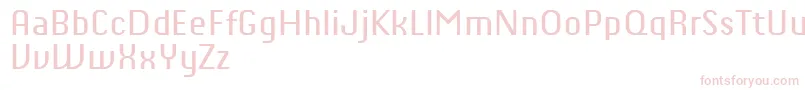 ChiqReducedRegular-Schriftart – Rosa Schriften auf weißem Hintergrund