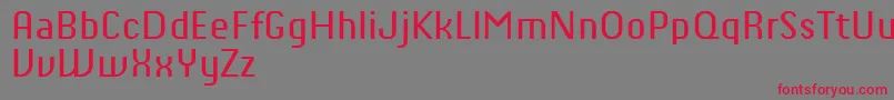 ChiqReducedRegular Font – Red Fonts on Gray Background