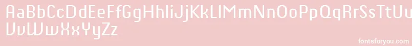 ChiqReducedRegular Font – White Fonts on Pink Background