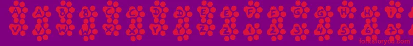 En savoir plus sur la police Catwalk Police Catwalk – polices rouges sur fond violet