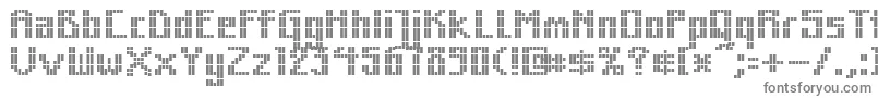 MkZodnigSquare Font – Gray Fonts on White Background