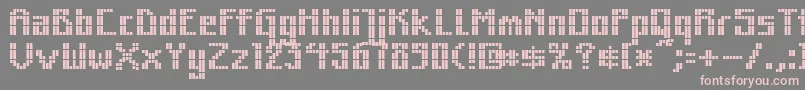 MkZodnigSquare Font – Pink Fonts on Gray Background