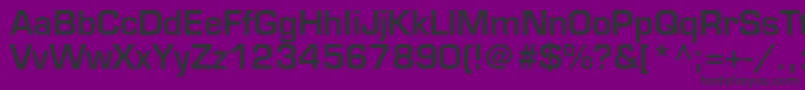 EurostileltstdDemi-fontti – mustat fontit violetilla taustalla