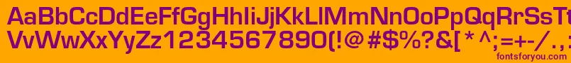 More about EurostileltstdDemi Font EurostileltstdDemi Font – Purple Fonts on Orange Background
