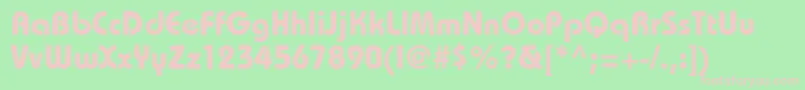 BaronblackdbNormal Font – Pink Fonts on Green Background
