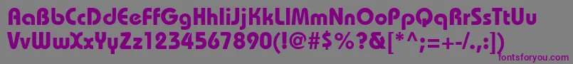 BaronblackdbNormal Font – Purple Fonts on Gray Background