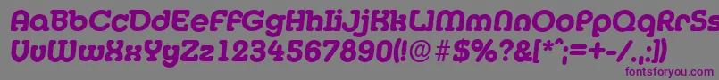 MexicoserialXboldItalic Font – Purple Fonts on Gray Background