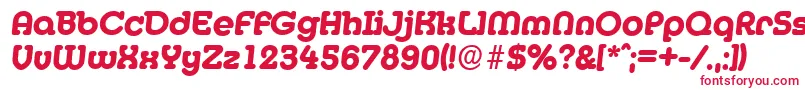 MexicoserialXboldItalic Font – Red Fonts