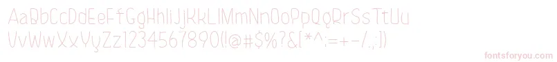 KinokoRegular Font – Pink Fonts on White Background