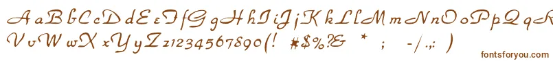 Шрифт Rsparkhaven – коричневые шрифты на белом фоне