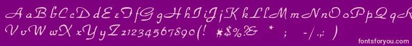 Rsparkhaven Font – Pink Fonts on Purple Background