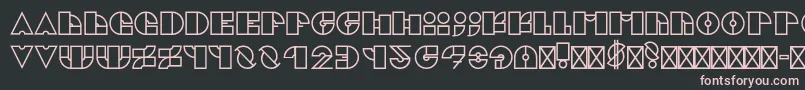 CubikRegular Font – Pink Fonts on Black Background