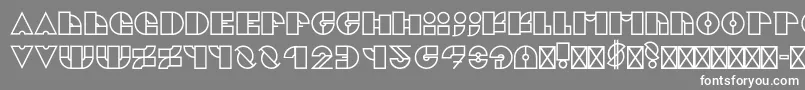 CubikRegular Font – White Fonts on Gray Background
