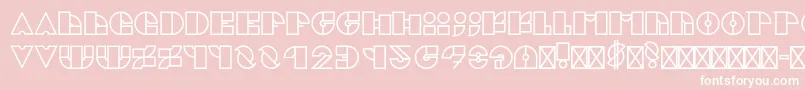 CubikRegular Font – White Fonts on Pink Background