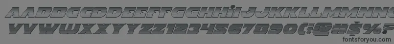 Indigodemonchromeital Font – Black Fonts on Gray Background