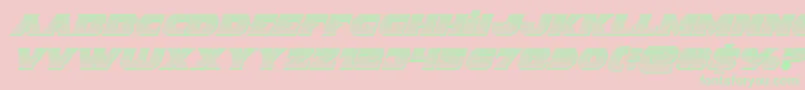 Indigodemonchromeital Font – Green Fonts on Pink Background