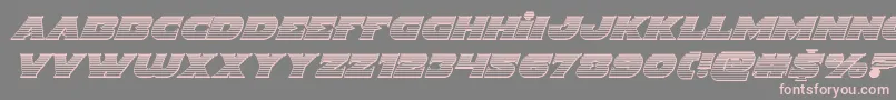 Indigodemonchromeital Font – Pink Fonts on Gray Background