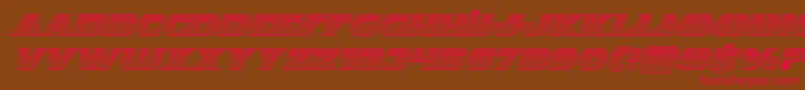 Indigodemonchromeital Font – Red Fonts on Brown Background