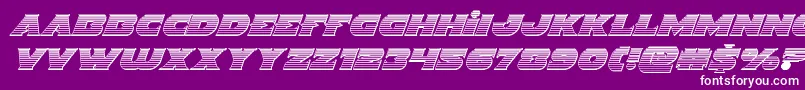 Indigodemonchromeital Font – White Fonts on Purple Background