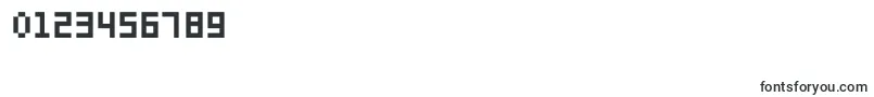 PfonlinethreeproDoubleuni Font – Fonts for Numbers and Digits