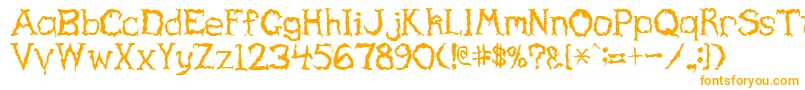 Шрифт Haunted – оранжевые шрифты