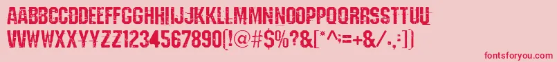 Eordeoghlakat Font – Red Fonts on Pink Background