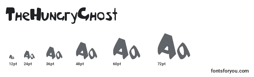 Размеры шрифта TheHungryGhost