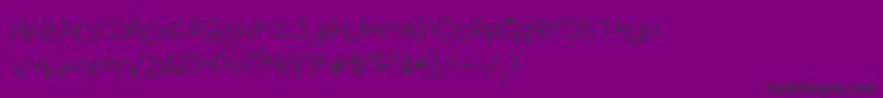 Jessicaprint Font – Black Fonts on Purple Background