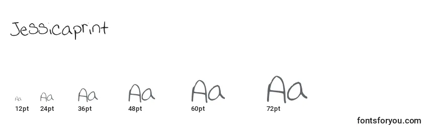 Jessicaprint Font Sizes