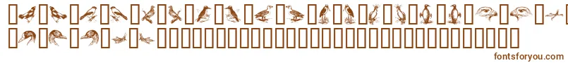 BirdsA Font – Brown Fonts