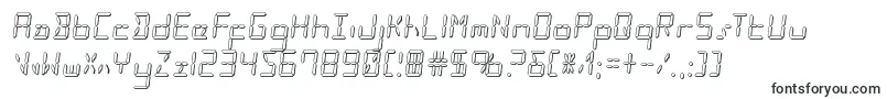 Шрифт Ledsled3D – формы шрифтов