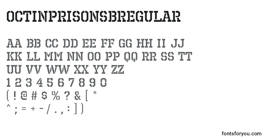 OctinprisonsbRegular Font – alphabet, numbers, special characters