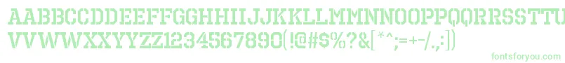 OctinprisonsbRegular Font – Green Fonts on White Background